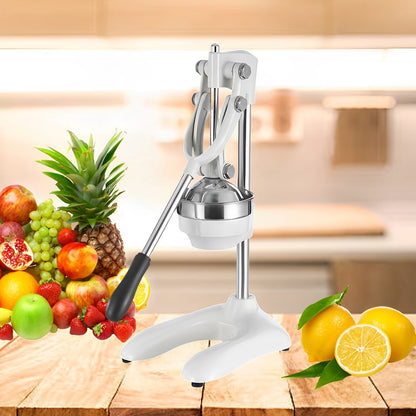SOGA 2X Stainless Steel Manual Juicer Hand Press Juice Extractor Squeezer Lemon Orange Citrus White • LUZ-JuicerStainlessSteel121X2