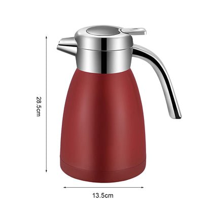 SOGA 2X 2.2L Stainless Steel Insulated Vacuum Flask WaterBottle Red • LUZ-WaterJug22REDX2