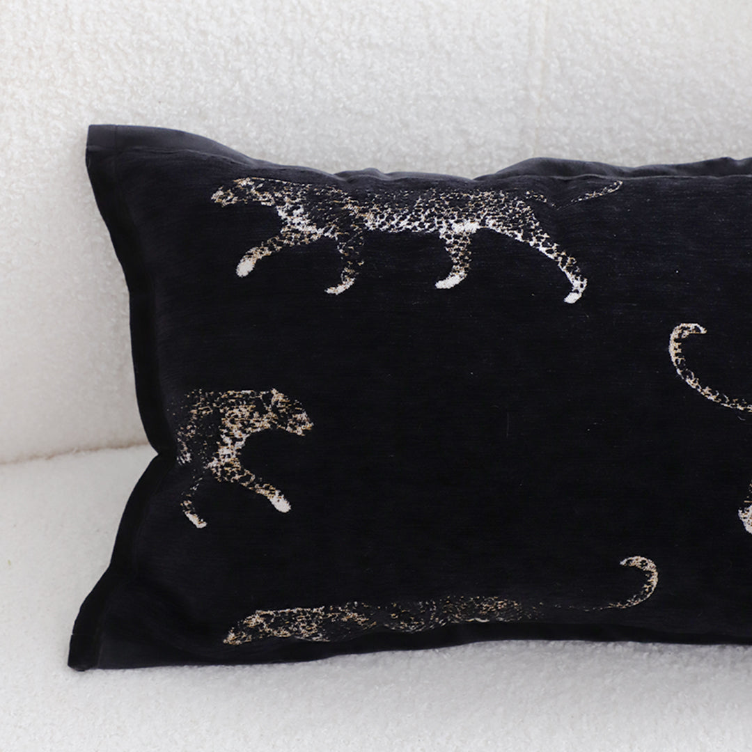 SOGA 2X 35cm Black Throw Pillow Elegant Decorative Cushion Living Room Modern Home Decor • LUZ-FrenchCushion331X2