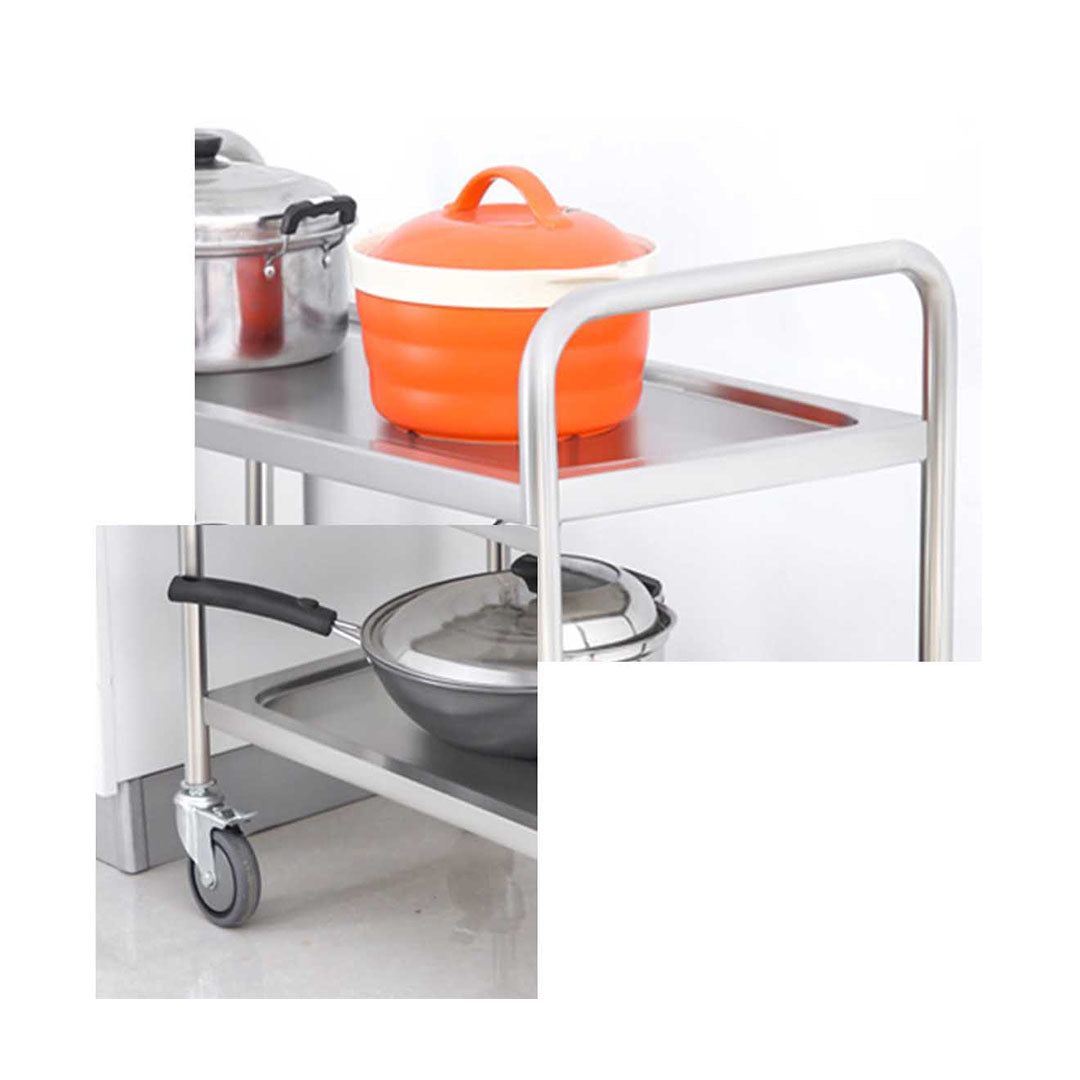 SOGA 2X 4 Tier 860x540x1170 Stainless Steel Kitchen Dining Food Cart Trolley Utility • LUZ-FoodCart1116X2