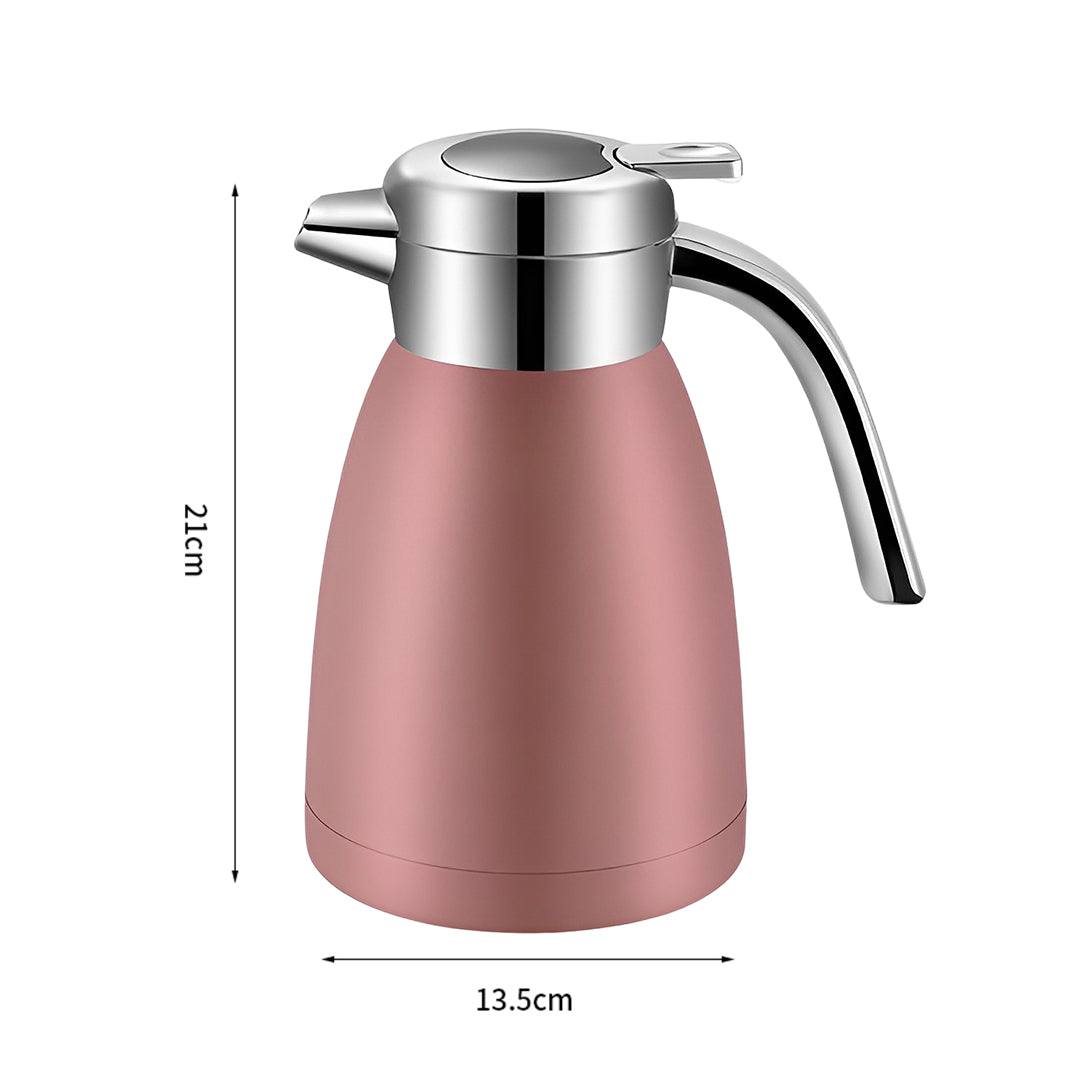 SOGA 1.2L Stainless Steel Insulated Vacuum Flask Water Bottle Pink • LUZ-WaterJug12PNK