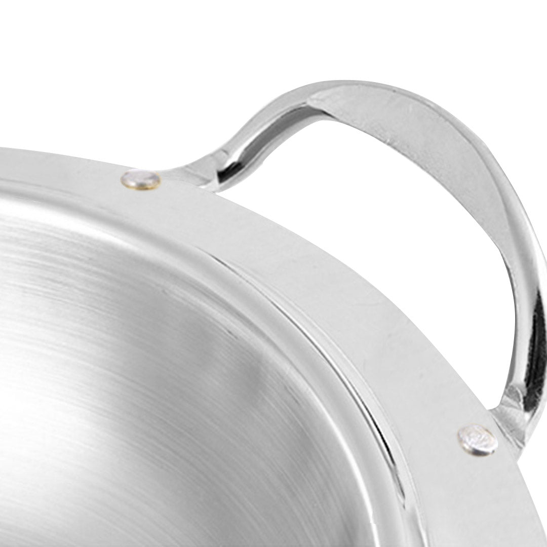 SOGA Stainless Steel Round Buffet Chafing Dish Cater Food Warmer Chafer with Glass Top Lid • LUZ-ChafingDishSoupSilver