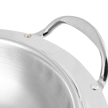 SOGA Stainless Steel Round Buffet Chafing Dish Cater Food Warmer Chafer with Glass Top Lid • LUZ-ChafingDishSoupSilver
