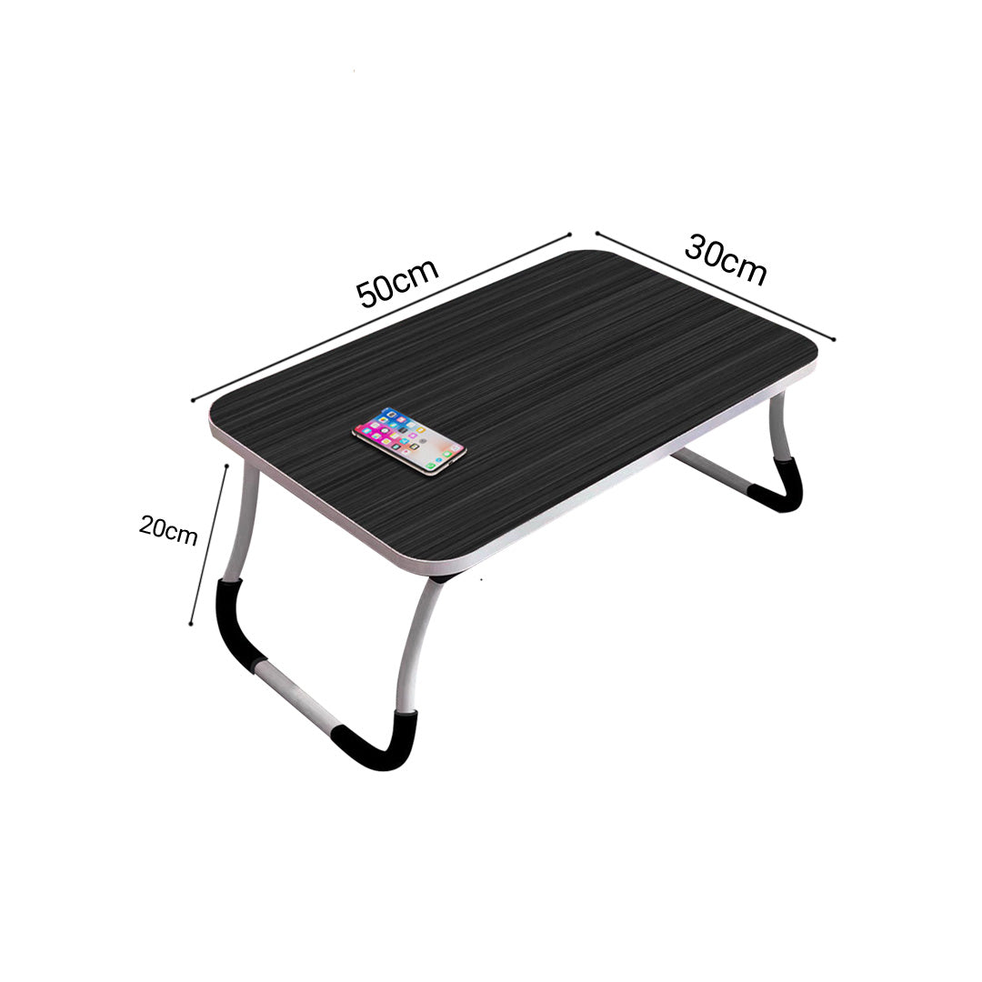 SOGA Black Portable Bed Table Adjustable Foldable Bed Sofa Study Table Laptop Mini Desk Breakfast Tray Home Decor • LUZ-BedTableA01