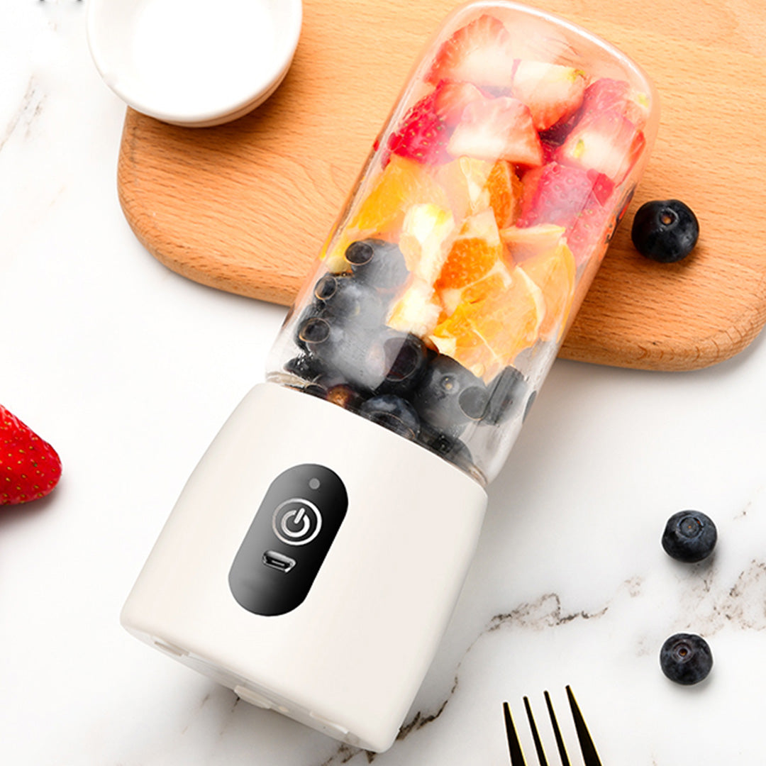 SOGA 2X Portable Mini USB Rechargeable Handheld Juice Extractor Fruit Mixer Juicer White • LUZ-JuicerMN2WhiteX2