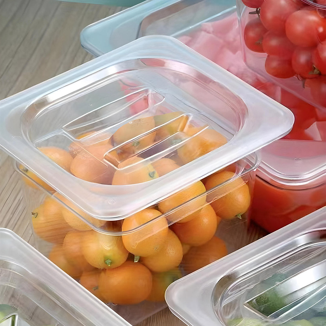 SOGA Clear Gastronorm 1/6 GN Lid Food Tray Top Cover Bundle of 4 • LUZ-VICLid16X4