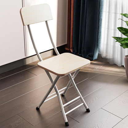 SOGA White Maple Foldable Chair Space Saving Lightweight Portable Stylish Seat Home Decor Set of 2 • LUZ-ChairAS713