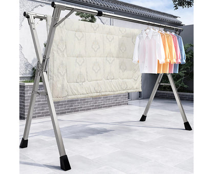 SOGA 2X  2m Portable Standing Clothes Drying Rack Foldable Space-Saving Laundry Holder Indoor Outdoor • LUZ-BSXG2509X2