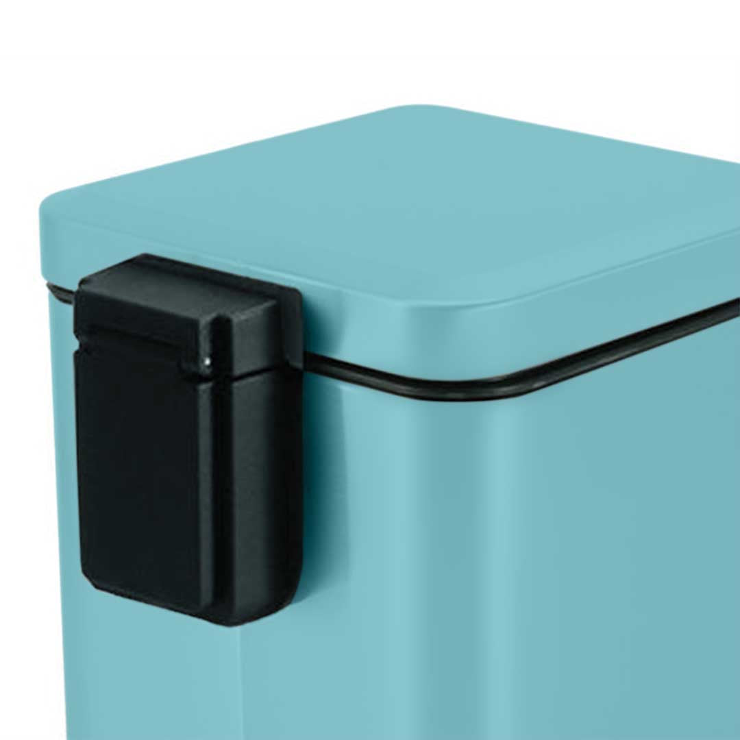 SOGA 2X 12L Foot Pedal Stainless Steel Rubbish Recycling Garbage Waste Trash Bin Square Blue • LUZ-RubbishBinSquare12LBlueX2