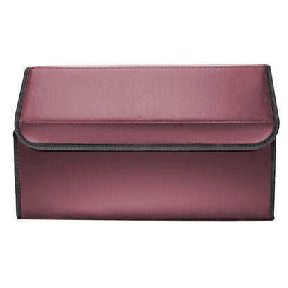 SOGA 2X Leather Car Boot Collapsible Foldable Trunk Cargo Organizer Portable Storage Box Red Large • LUZ-StorageREDLgeX2