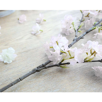 SOGA 10X Artificial Silk Flower Fake Cherry Blossom Bouquet Table Decor White • LUZ-AFlowerCherry10White