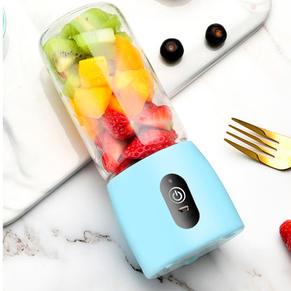 SOGA 2X Portable Mini USB Rechargeable Handheld Juice Extractor Fruit Mixer Juicer Blue • LUZ-JuicerMN2BlueX2