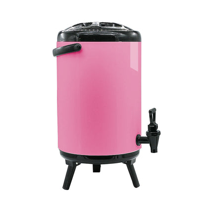 SOGA 18L Stainless Steel Insulated Milk Tea Barrel Hot and Cold Beverage Dispenser Container with Faucet Pink • LUZ-VICDispenser18LPNK