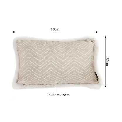 SOGA 2X 30cm Wabi-sabi Cushion Herringbone Lumbar Throw  Pillow • LUZ-FrenchCushion265X2