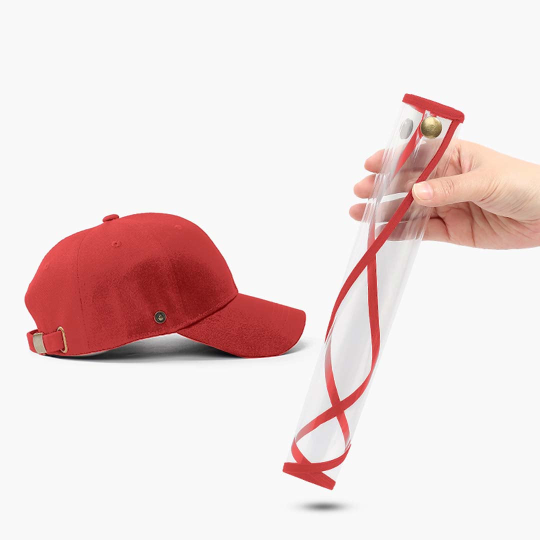 2X Outdoor Protection Hat Anti-Fog Pollution Dust Protective Cap Full Face HD Shield Cover Kids Red • LUZ-HatKidsREDX2