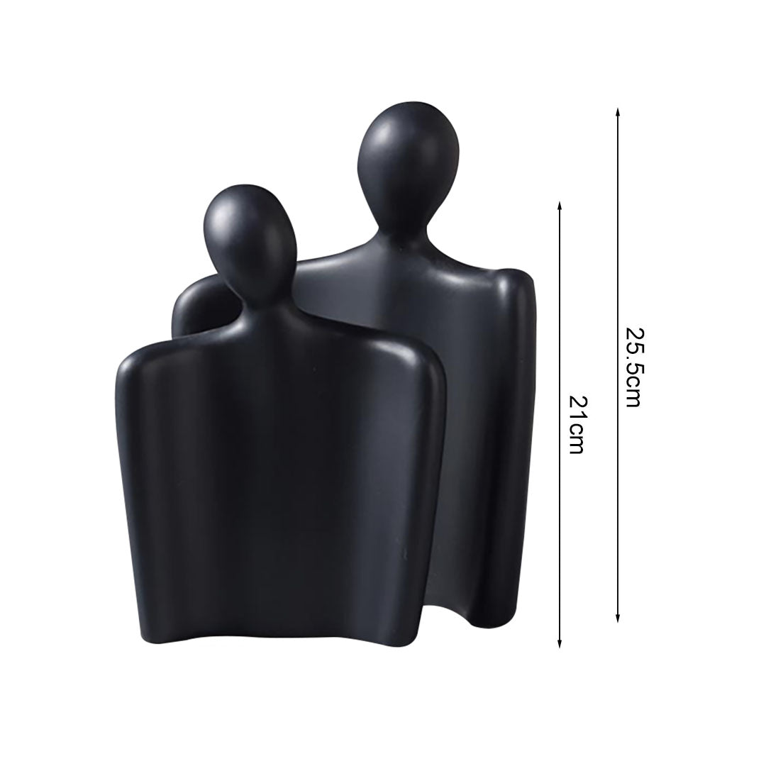 SOGA 2X Ornament Set of 2 Abstract Human Figurine Sculptures Minimalist Modern Art Statues for Home Décor • LUZ-Ornament2949X2