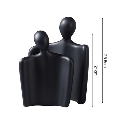 SOGA 2X Ornament Set of 2 Abstract Human Figurine Sculptures Minimalist Modern Art Statues for Home Décor • LUZ-Ornament2949X2