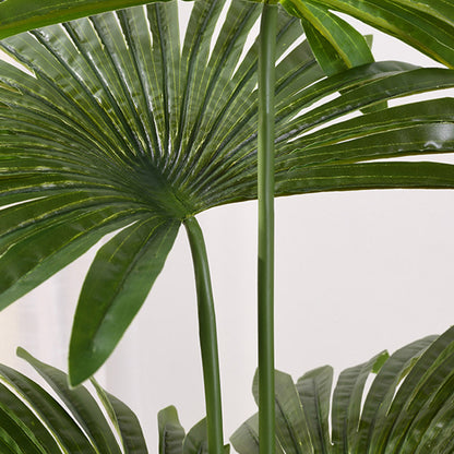 SOGA 2X 180cm Artificial Natural Green Fan Palm Tree Fake Tropical Indoor Plant Home Office Decor • LUZ-APlantSKS18010X2