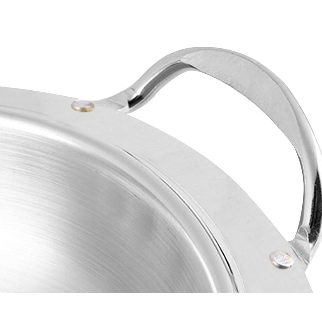SOGA 2X Stainless Steel Round Buffet Chafing Dish Cater Food Warmer Chafer with Glass Top Lid • LUZ-ChafingDishSoupSilverX2