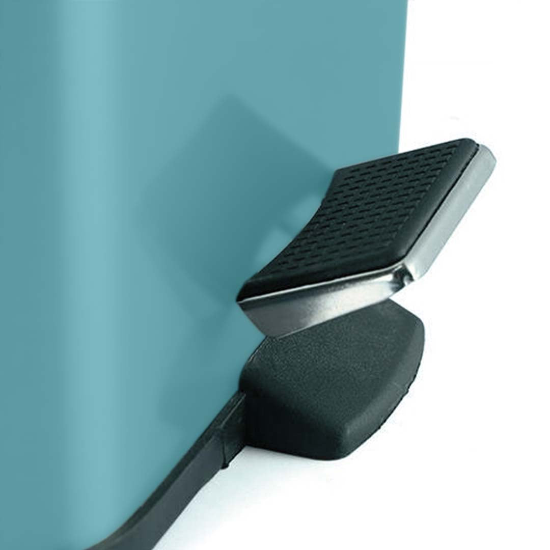 SOGA 4X 12L Foot Pedal Stainless Steel Rubbish Recycling Garbage Waste Trash Bin Square Blue • LUZ-RubbishBinSquare12LBlueX4