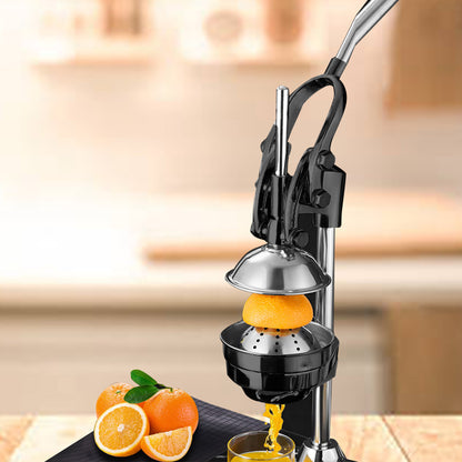 SOGA Stainless Steel Manual Juicer Hand Press Juice Extractor Squeezer Lemon Orange Citrus Black • LUZ-JuicerStainlessSteel120