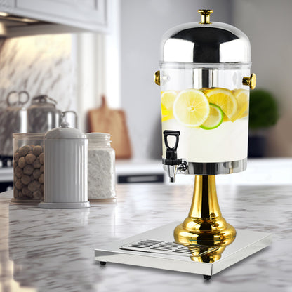 SOGA Single 8L Stainless Steel Dispenser Beverage Juicer Transparent Commercial Drink Container Jug • LUZ-VICDispenser5707