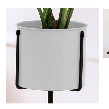 SOGA 4X 70cm Tripod Flower Pot Plant Stand with White Flowerpot Holder Rack Indoor Display • LUZ-FPotH70WHTX4