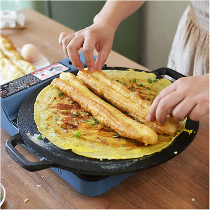 SOGA Electric Smart Induction Cooktop and 34cm Cast Iron Induction Crepe Pan Baking Cookware • LUZ-ECookt-CrepePan34