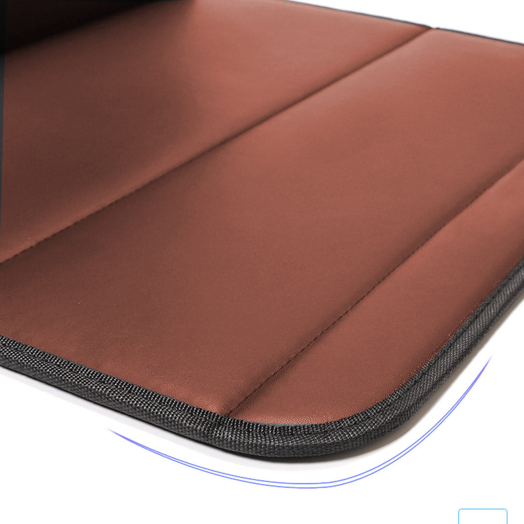 SOGA Leather Car Boot Collapsible Foldable Trunk Cargo Organizer Portable Storage Box Coffee Medium • LUZ-StorageCOFMed