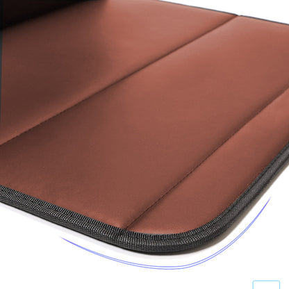SOGA Leather Car Boot Collapsible Foldable Trunk Cargo Organizer Portable Storage Box Coffee Medium • LUZ-StorageCOFMed