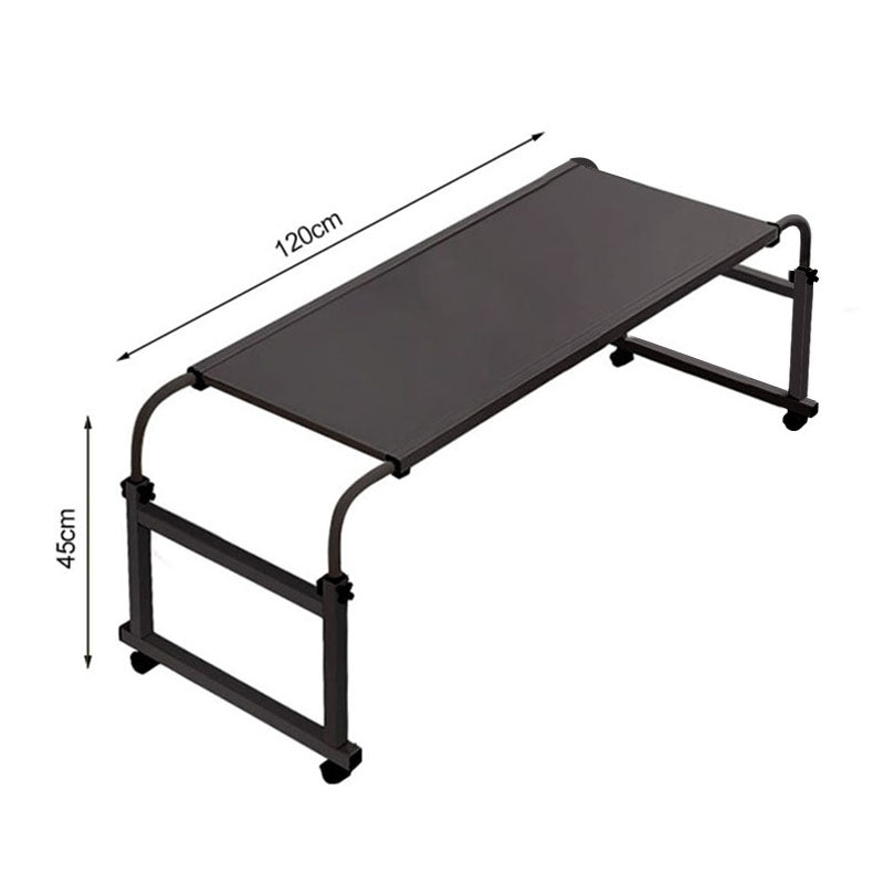 SOGA 120x45cm Black Cross Bed Movable Desk Table w/ Adjustble Length & Height • LUZ-SideTab29