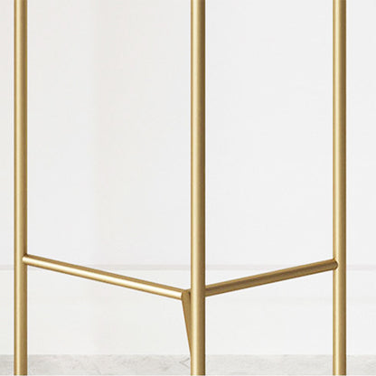 SOGA 4X 2 Layer 60cm Gold Metal Plant Stand with Pink Flower Pot Holder Corner Shelving Rack Indoor Display • LUZ-FPotH62PNKX4