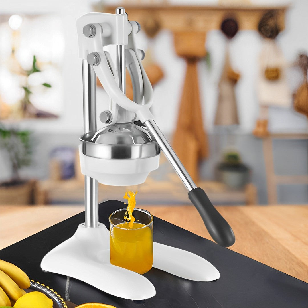 SOGA 2X Stainless Steel Manual Juicer Hand Press Juice Extractor Squeezer Lemon Orange Citrus White • LUZ-JuicerStainlessSteel121X2