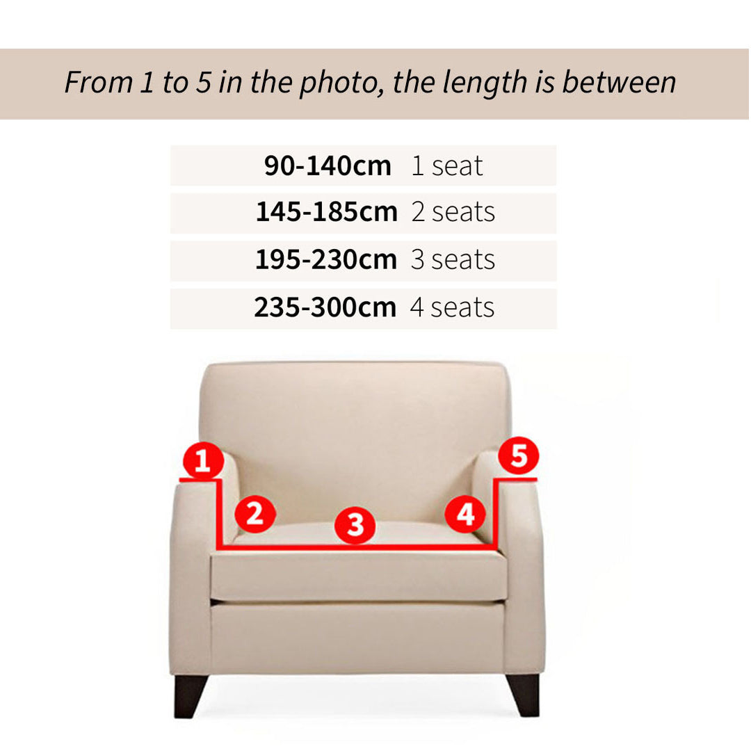 SOGA 3-Seater Coffee Sofa Cover Couch Protector High Stretch Lounge Slipcover Home Decor • LUZ-SofaCov207