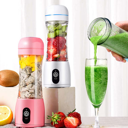 SOGA 380ml Portable Mini USB Rechargeable Handheld Fruit Mixer Juicer Blue • LUZ-JuicerMiniBlue