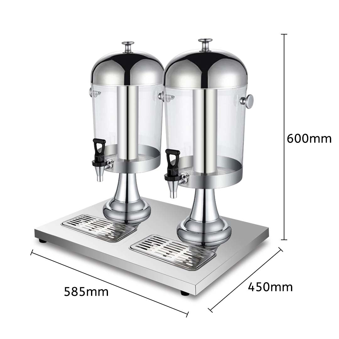 SOGA 2X Dual 8L Juicer Water Milk Coffee Pump Beverage Drinking Utensils • LUZ-Dispenser5705X2