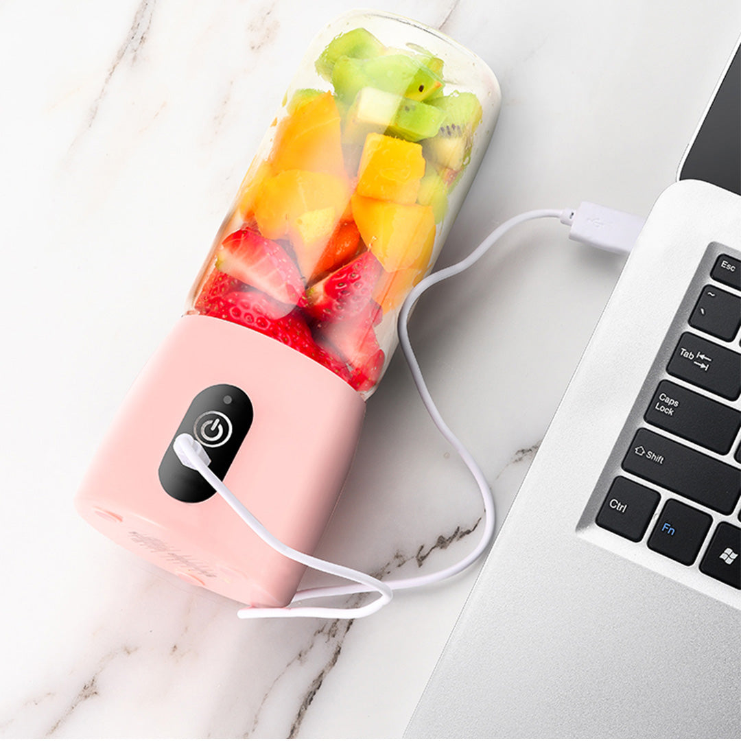 SOGA 2X Portable Mini USB Rechargeable Handheld Juice Extractor Fruit Mixer Juicer Pink • LUZ-JuicerMN2PinkX2