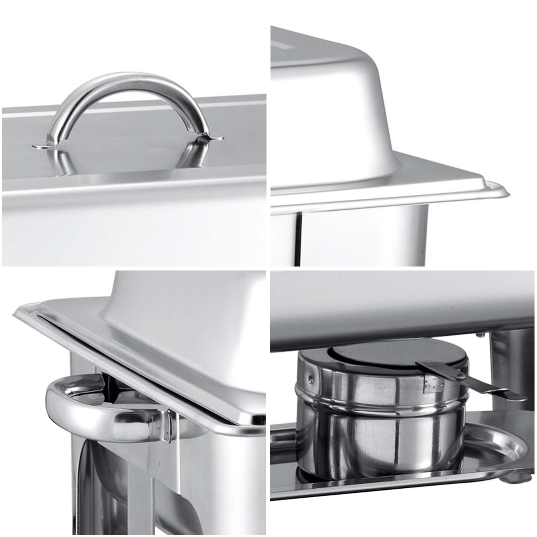 SOGA 2X 9L Stainless Steel Chafing Catering Dish Food Warmer • LUZ-ChafingDish56061X2