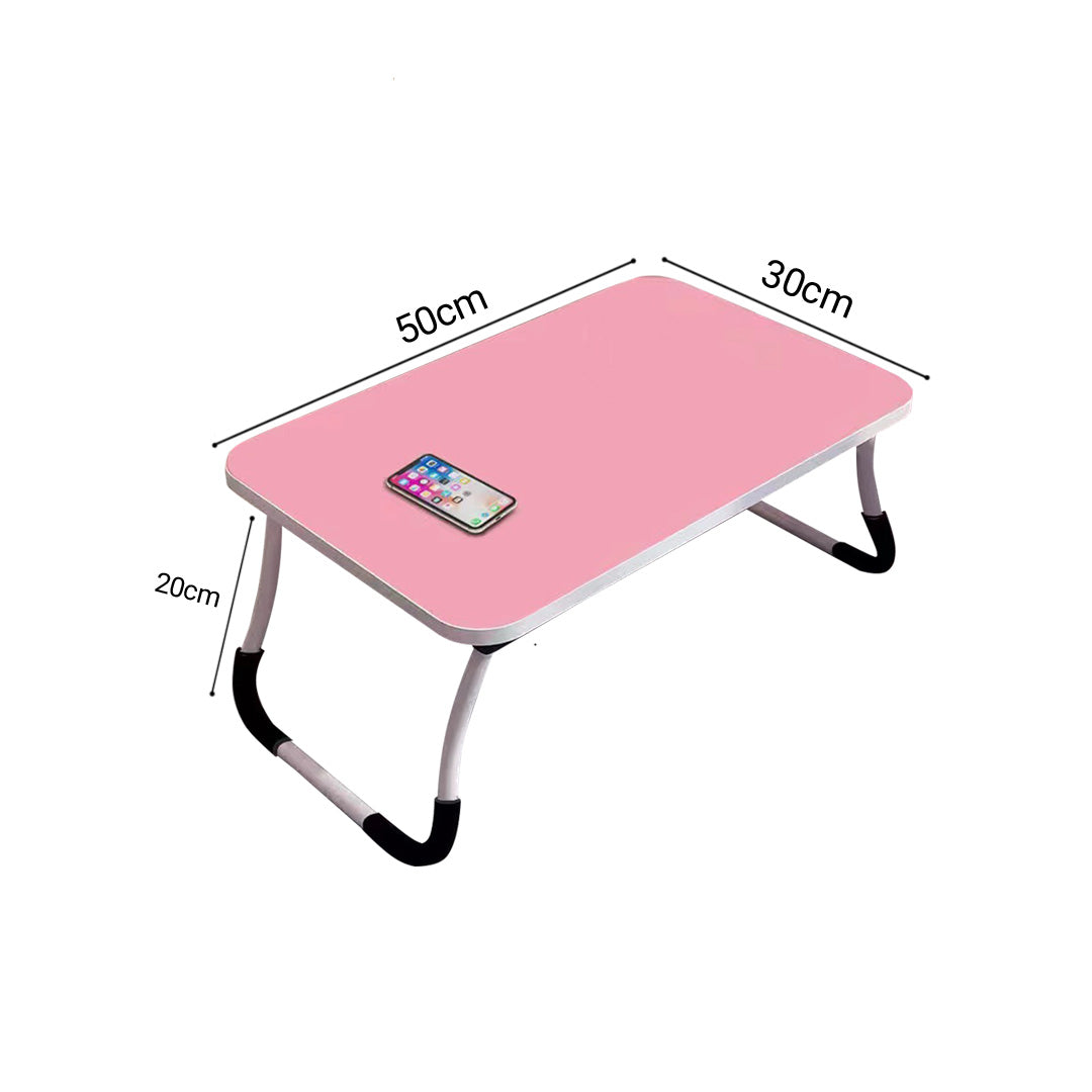 SOGA Pink Portable Bed Table Adjustable Foldable Bed Sofa Study Table Laptop Mini Desk Breakfast Tray Home Decor • LUZ-BedTableA02