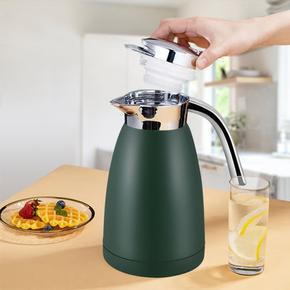 SOGA 2X 1.2L Stainless Steel Insulated Vacuum Flask Water Bottle Green • LUZ-WaterJug12GREX2