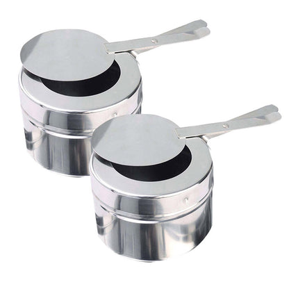 SOGA 2X 6.5L Stainless Steel Double Soup Tureen Bowl Station Roll Top Buffet Chafing Dish Catering Chafer Food Warmer Server • LUZ-ChafingDishV3B1X2