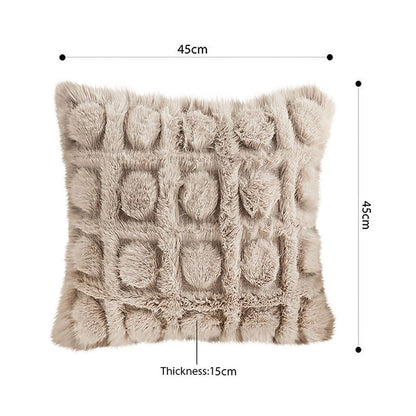 SOGA 2X 45cm Wabi-sabi Herringbone Plush Square Throw  Pillow • LUZ-FrenchCushion266X2