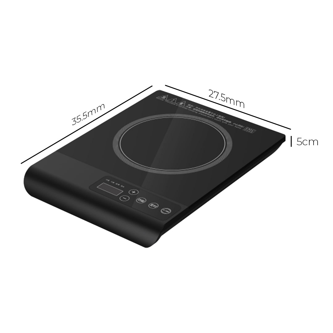 SOGA 2X 35.5cm Cooktop Electric Smart Induction Cook Top Portable Kitchen Cooker Cookware • LUZ-CooktopC20A1X2