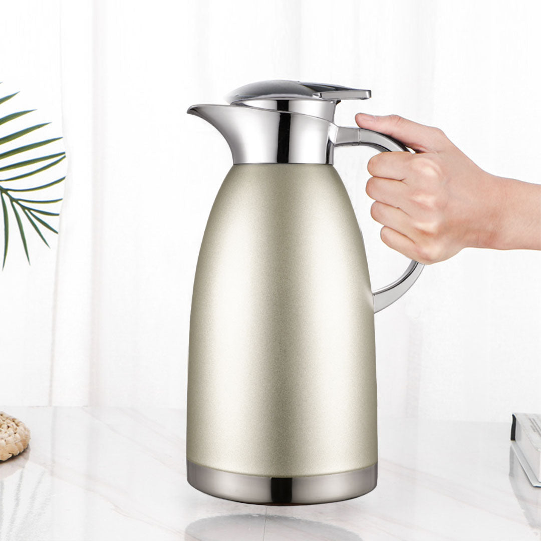 SOGA 1.8LSilver Double-Wall vacuum with 2 layers stainless steel Construction Thermal Flask • LUZ-BottleWKE16