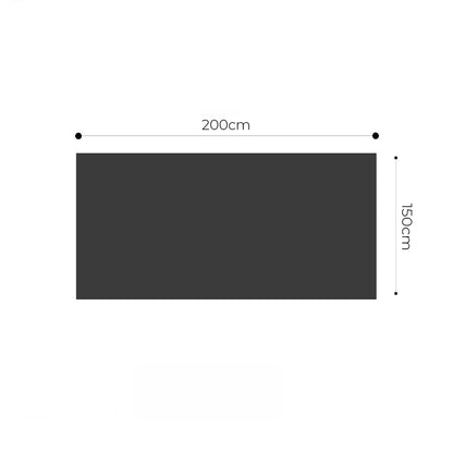 SOGA 2X 150x200cm Throw Blanket Smoke Gray Premium Milk Velvet Luxuriously Soft Cozy Bedding • LUZ-BlanketFur349X2