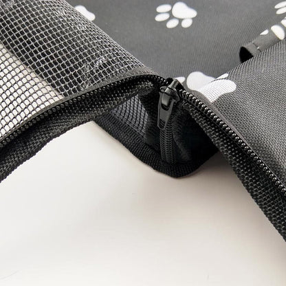 SOGA Waterproof Pet Booster Car Seat Breathable Mesh Safety Travel Portable Dog Carrier Bag Black • LUZ-CarPetBag013BLK