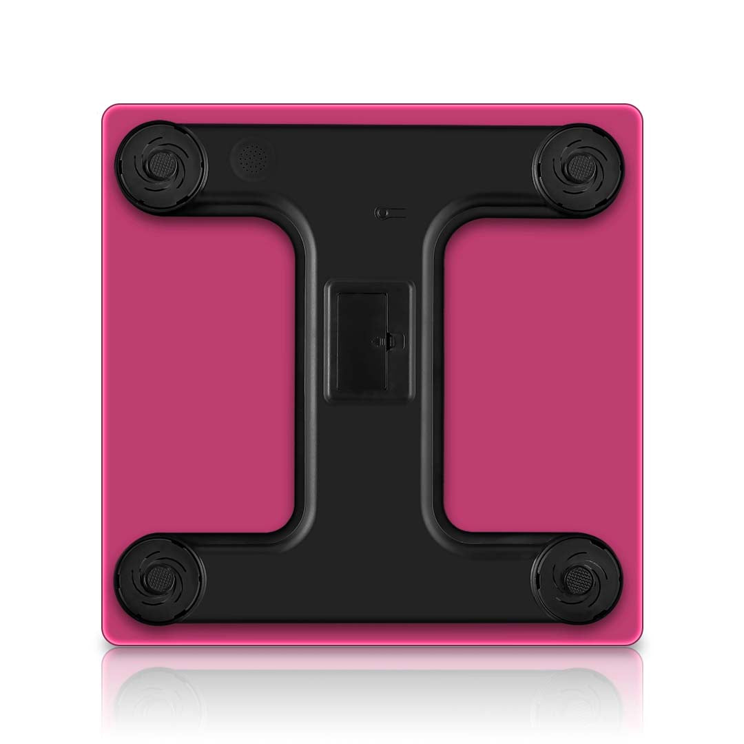 SOGA Glass LCD Digital Body Fat Scale Bathroom Electronic Gym Water Weighing Scales Pink • LUZ-BodyFatScalePink