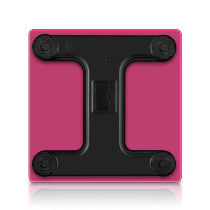 SOGA Glass LCD Digital Body Fat Scale Bathroom Electronic Gym Water Weighing Scales Pink • LUZ-BodyFatScalePink