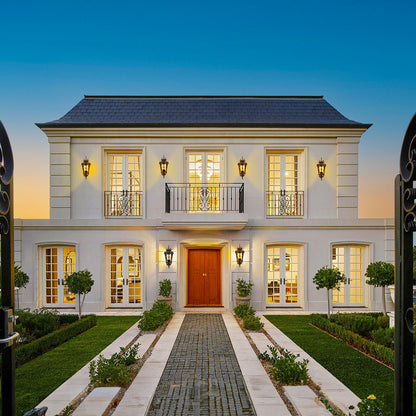 Vintage Lantern 4X 70cm Aluminum & Glass Wall Light Classic Lantern Design Elegant Outdoor Antique Inspired Wall Lamp • LUZ-Lamp58499MedX4