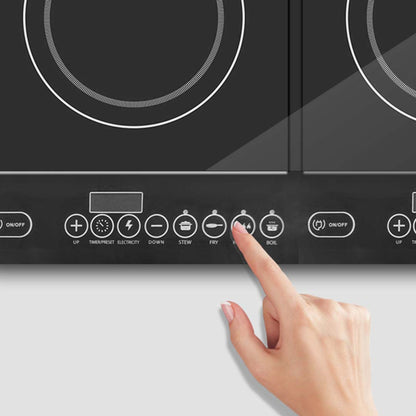 SOGA Cooktop Portable Induction LED Electric Double Duo Hot Plate Burners Cooktop Stove • LUZ-ElectricCooktopDouble